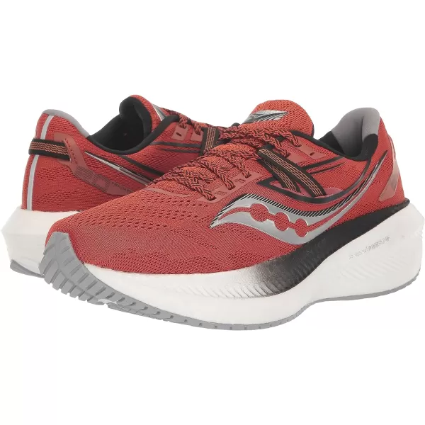 imageSaucony Mens Triumph 20 Running ShoeLavaFossil