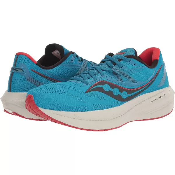 imageSaucony Mens Triumph 20 Running ShoeOceanRedrock