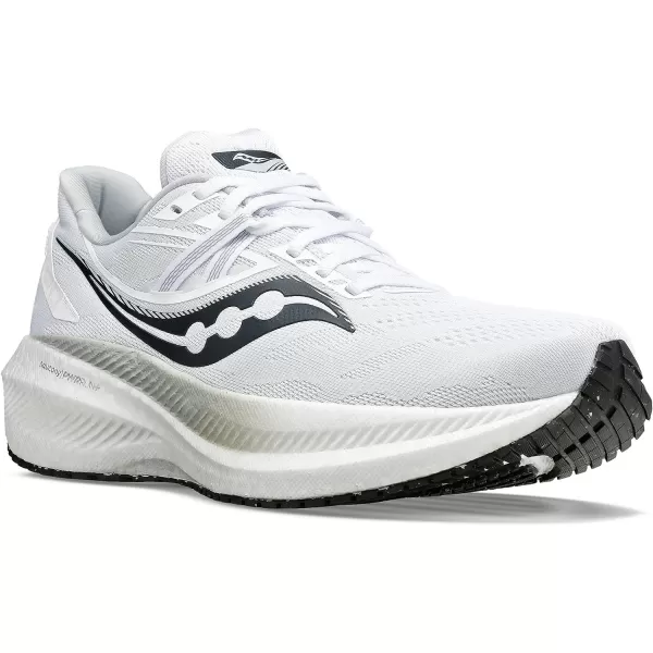imageSaucony Mens Triumph 20 Running ShoeWhiteBlack