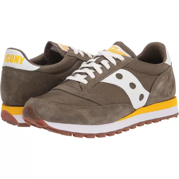 imageSaucony Unisex Jazz 81 SneakerOliveWhite