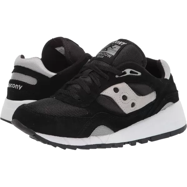 imageSaucony UnisexAdult Shadow 6000 SneakerBlackSilver