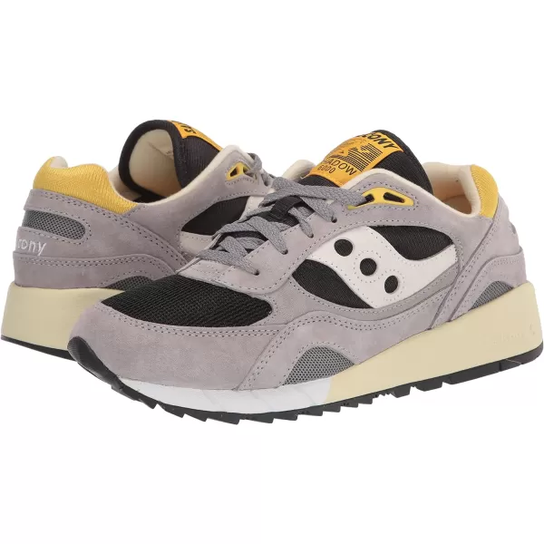 imageSaucony UnisexAdult Shadow 6000 SneakerGreyBlack