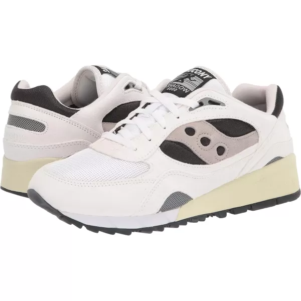 imageSaucony UnisexAdult Shadow 6000 SneakerWhiteBlack