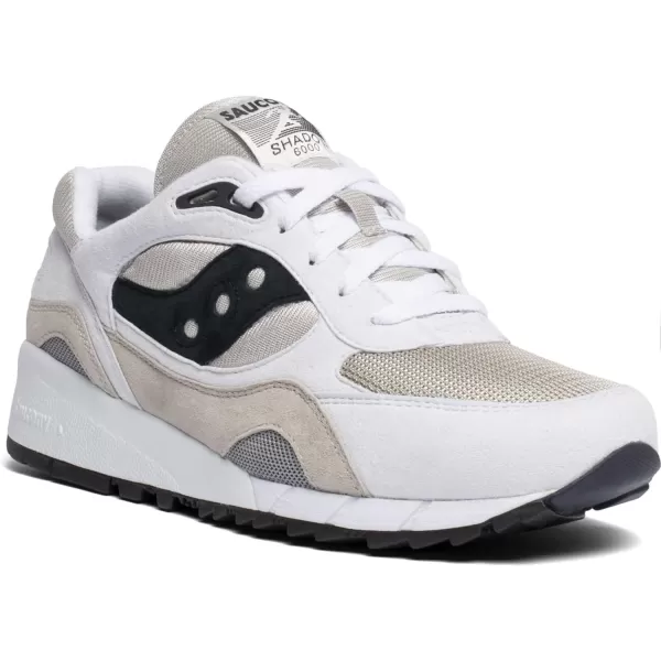 imageSaucony UnisexAdult Shadow 6000 SneakerWhiteGreyBlack