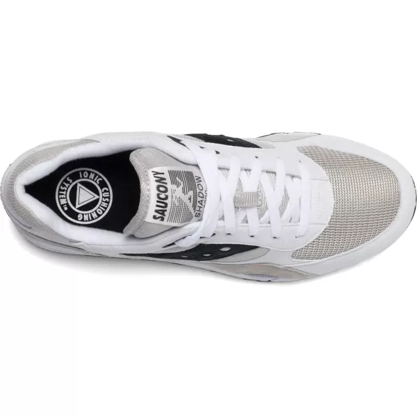 imageSaucony UnisexAdult Shadow 6000 SneakerWhiteGreyBlack