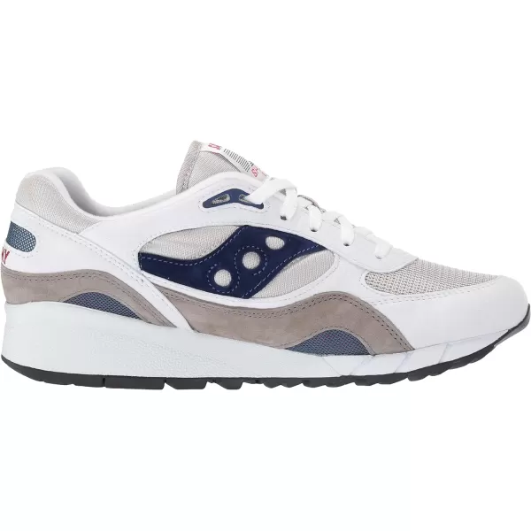 imageSaucony UnisexAdult Shadow 6000 SneakerWhiteGreyNavy