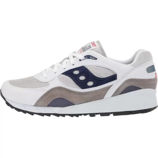 imageSaucony UnisexAdult Shadow 6000 SneakerWhiteGreyNavy