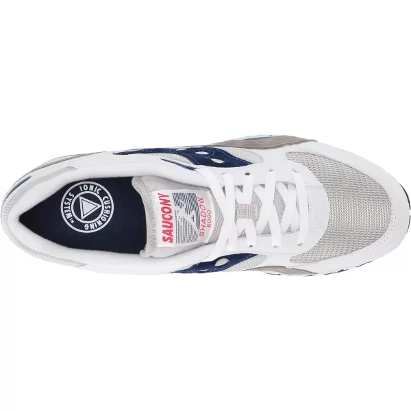 imageSaucony UnisexAdult Shadow 6000 SneakerWhiteGreyNavy