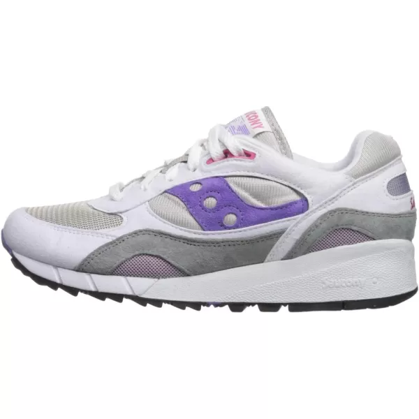 imageSaucony UnisexAdult Shadow 6000 SneakerWhiteGreyPurple