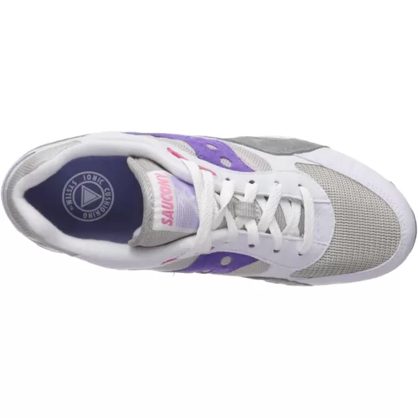imageSaucony UnisexAdult Shadow 6000 SneakerWhiteGreyPurple