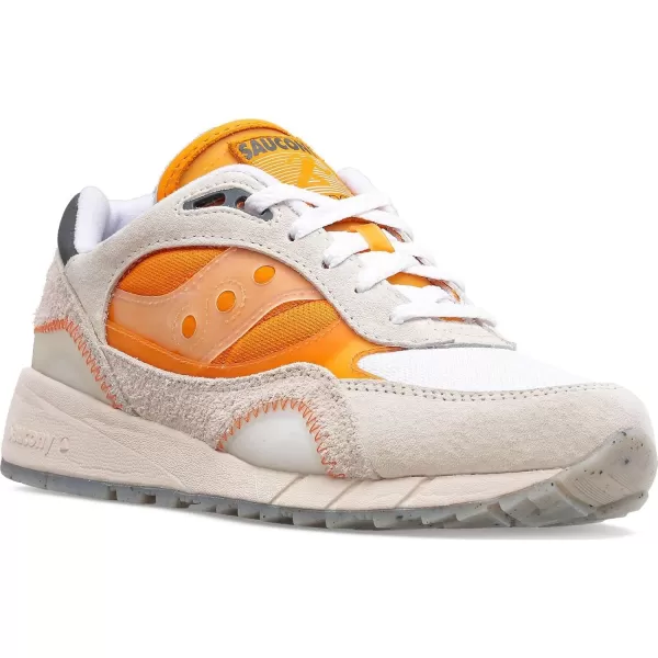 imageSaucony UnisexAdult Shadow 6000 SneakerWhiteOrange