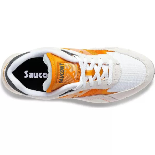 imageSaucony UnisexAdult Shadow 6000 SneakerWhiteOrange