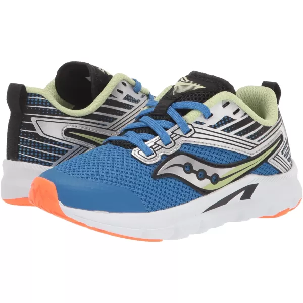 imageSaucony UnisexChild Axon Running ShoeBlueBlackGreen