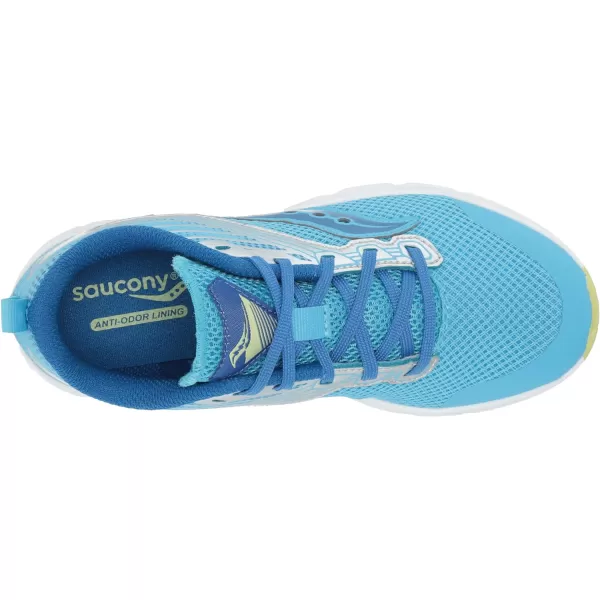 imageSaucony UnisexChild Axon Running ShoeBlueSilver
