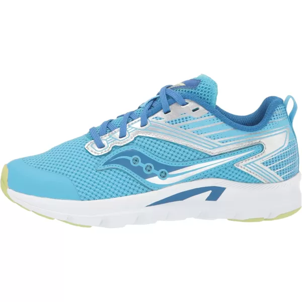 imageSaucony UnisexChild Axon Running ShoeBlueSilver