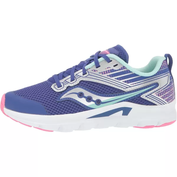 imageSaucony UnisexChild Axon Running ShoeBlueTurqPink