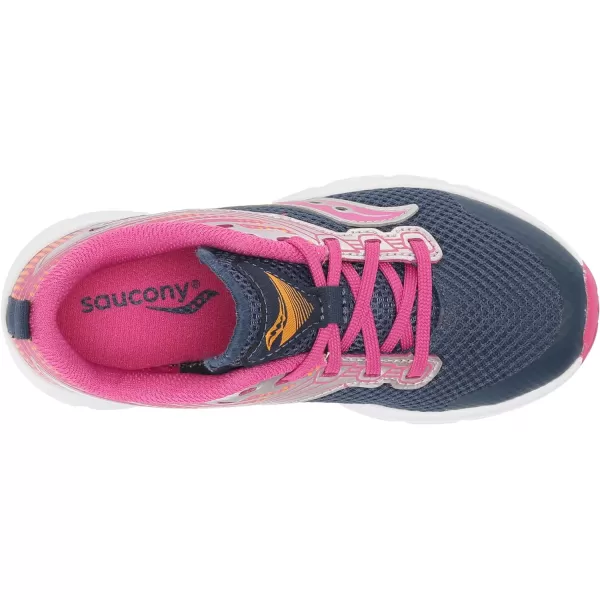 imageSaucony UnisexChild Axon Running ShoeNavyPink
