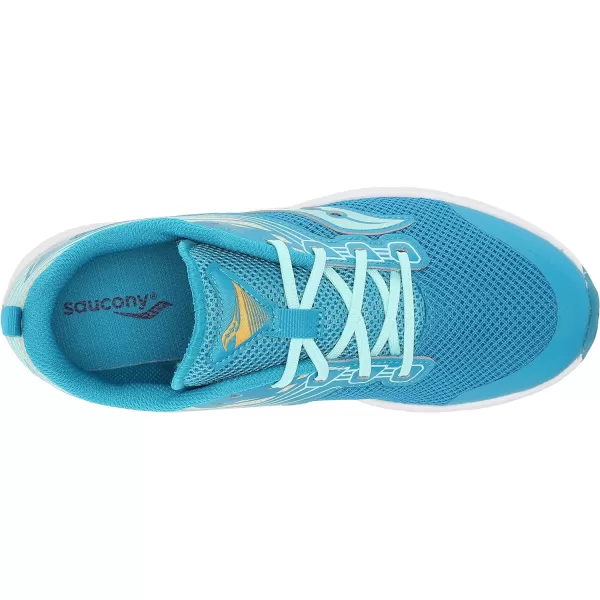 imageSaucony UnisexChild Axon Running ShoeTurqYellow