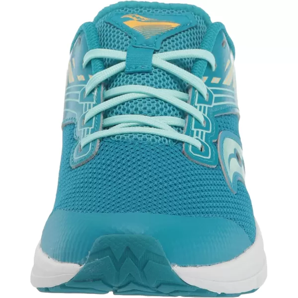imageSaucony UnisexChild Axon Running ShoeTurqYellow