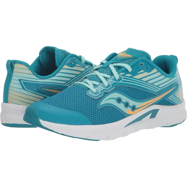 imageSaucony UnisexChild Axon Running ShoeTurqYellow