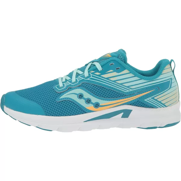 imageSaucony UnisexChild Axon Running ShoeTurqYellow