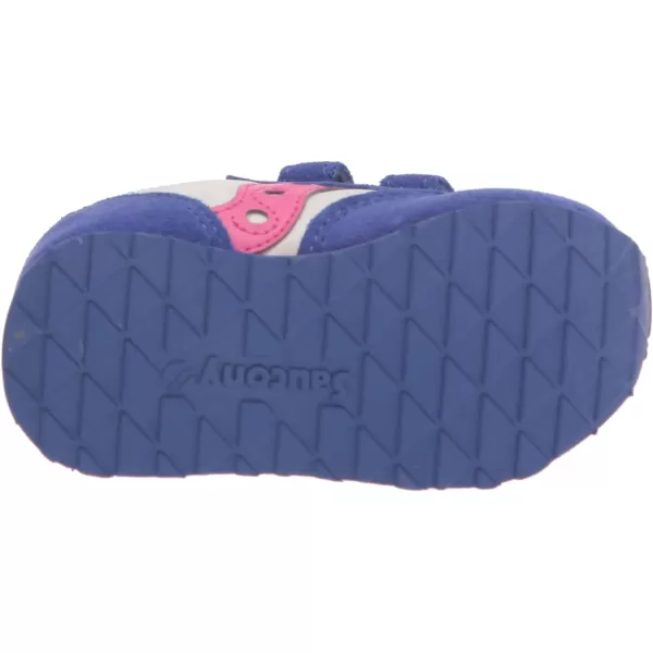 imageSaucony UnisexChild Baby Jazz Hook amp Loop SneakerBlueWhiteStripe