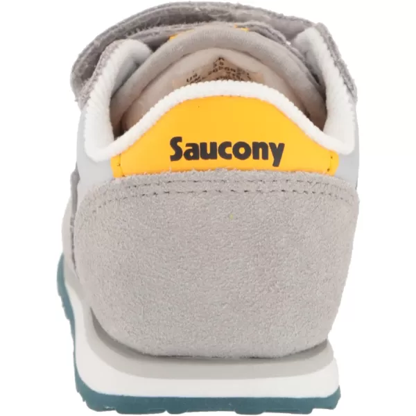 imageSaucony UnisexChild Baby Jazz Hook amp Loop SneakerGreyBlueYellow
