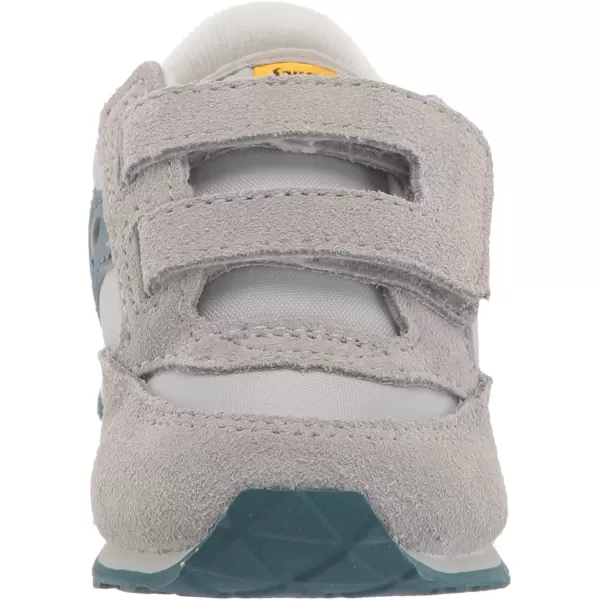 imageSaucony UnisexChild Baby Jazz Hook amp Loop SneakerGreyBlueYellow