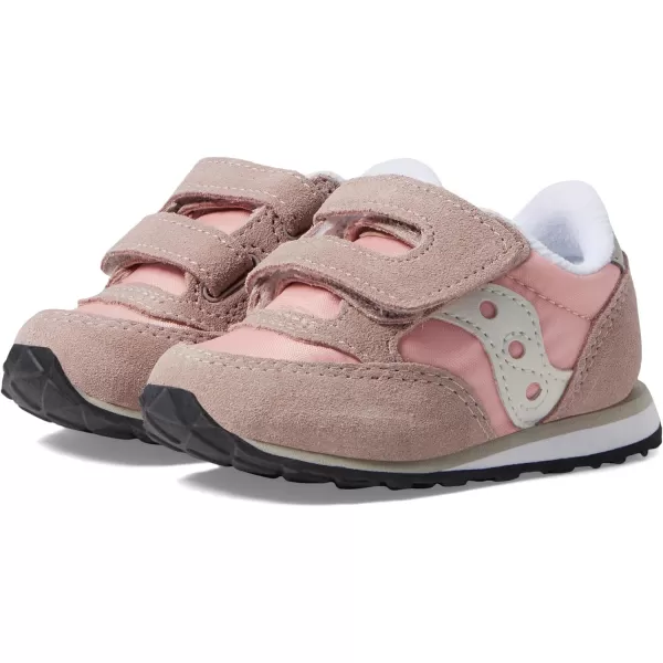 imageSaucony UnisexChild Baby Jazz Hook amp Loop SneakerGreyBlushCream