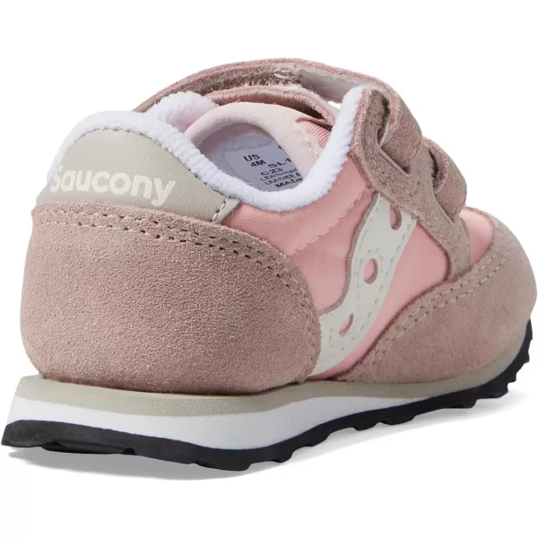 imageSaucony UnisexChild Baby Jazz Hook amp Loop SneakerGreyBlushCream