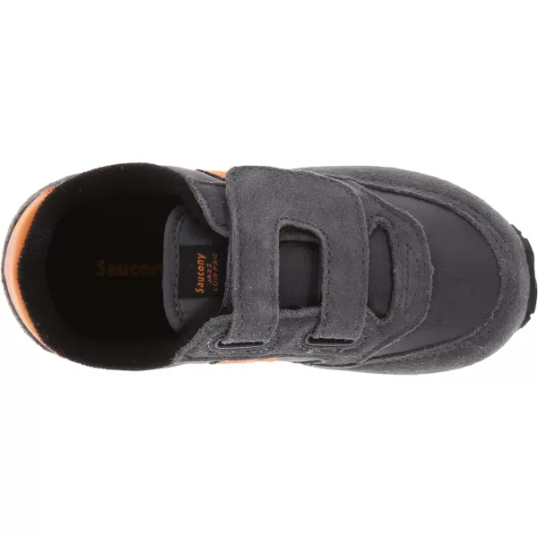 imageSaucony UnisexChild Baby Jazz Hook amp Loop SneakerGreyOrange