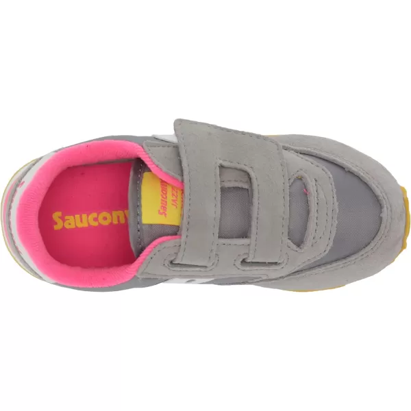 imageSaucony UnisexChild Baby Jazz Hook amp Loop SneakerGreyPink