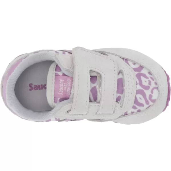 imageSaucony UnisexChild Baby Jazz Hook amp Loop SneakerGreyPurple Animal Print