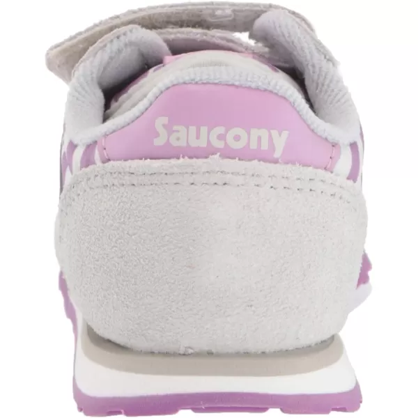 imageSaucony UnisexChild Baby Jazz Hook amp Loop SneakerGreyPurple Animal Print