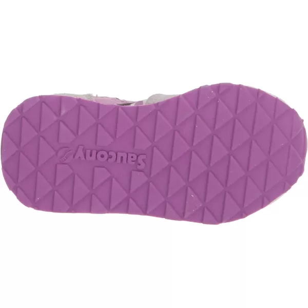 imageSaucony UnisexChild Baby Jazz Hook amp Loop SneakerGreyPurple Animal Print