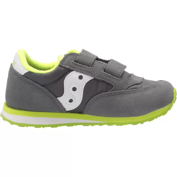 imageSaucony UnisexChild Baby Jazz Hook amp Loop SneakerGreyWhite