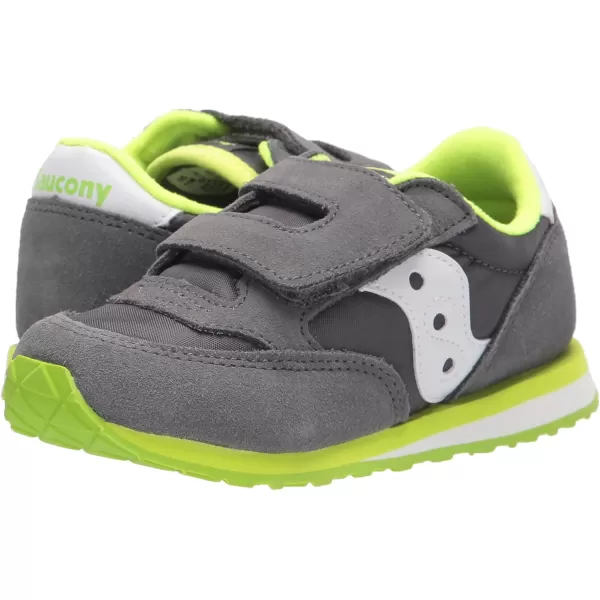 imageSaucony UnisexChild Baby Jazz Hook amp Loop SneakerGreyWhite