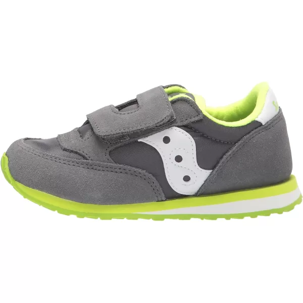 imageSaucony UnisexChild Baby Jazz Hook amp Loop SneakerGreyWhite