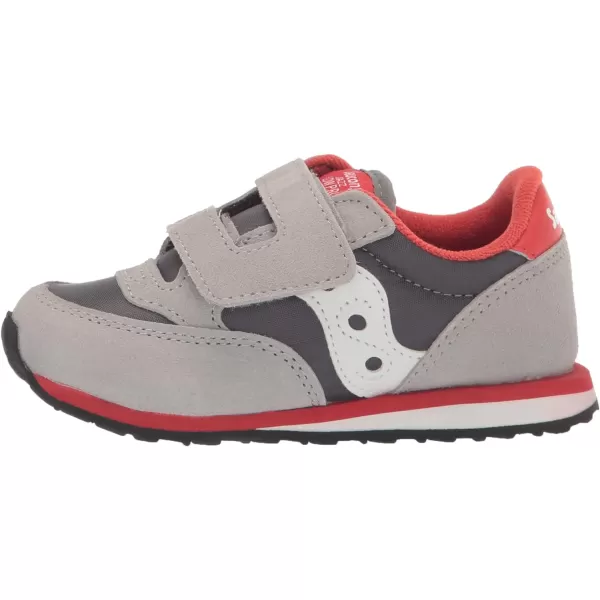 imageSaucony UnisexChild Baby Jazz Hook amp Loop SneakerGreyWhiteLava