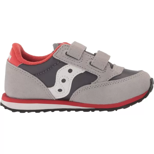 imageSaucony UnisexChild Baby Jazz Hook amp Loop SneakerGreyWhiteLava
