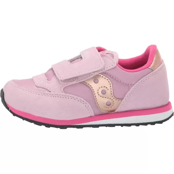 imageSaucony UnisexChild Baby Jazz Hook amp Loop SneakerMauvePink