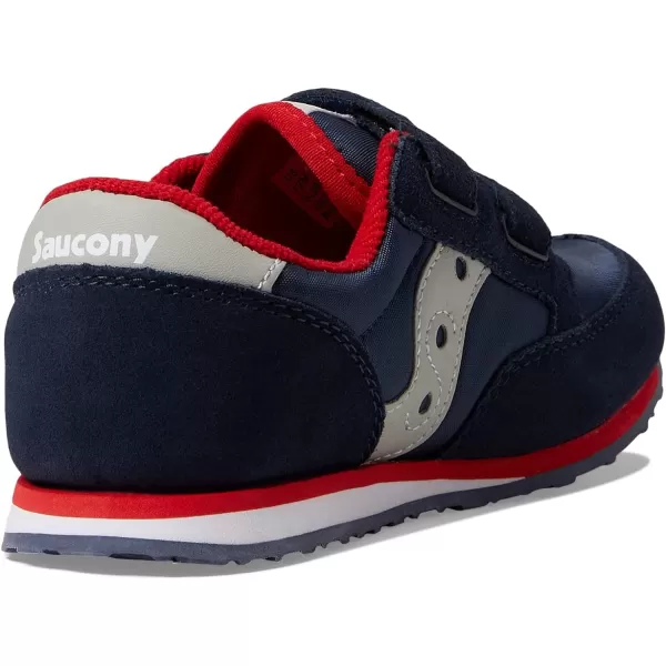 imageSaucony UnisexChild Baby Jazz Hook amp Loop SneakerNavyGreyRed