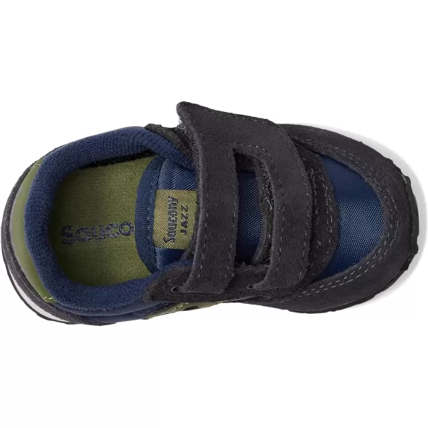 imageSaucony UnisexChild Baby Jazz Hook amp Loop SneakerNavyOlive