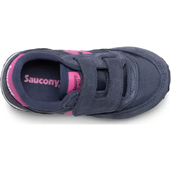 imageSaucony UnisexChild Baby Jazz Hook amp Loop SneakerNavyPink