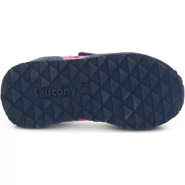 imageSaucony UnisexChild Baby Jazz Hook amp Loop SneakerNavyPink
