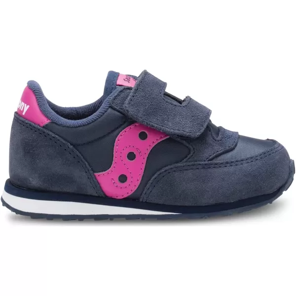 imageSaucony UnisexChild Baby Jazz Hook amp Loop SneakerNavyPink