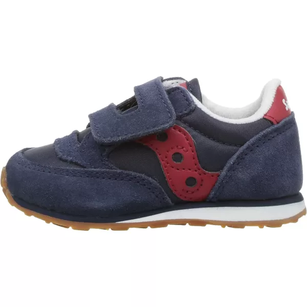 imageSaucony UnisexChild Baby Jazz Hook amp Loop SneakerNavyRed