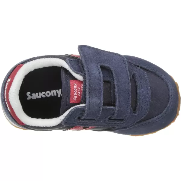 imageSaucony UnisexChild Baby Jazz Hook amp Loop SneakerNavyRed