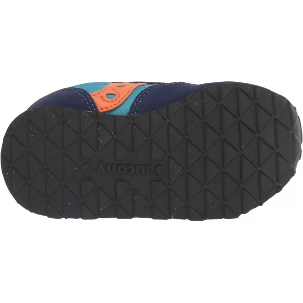 imageSaucony UnisexChild Baby Jazz Hook amp Loop SneakerNavyTealOrange