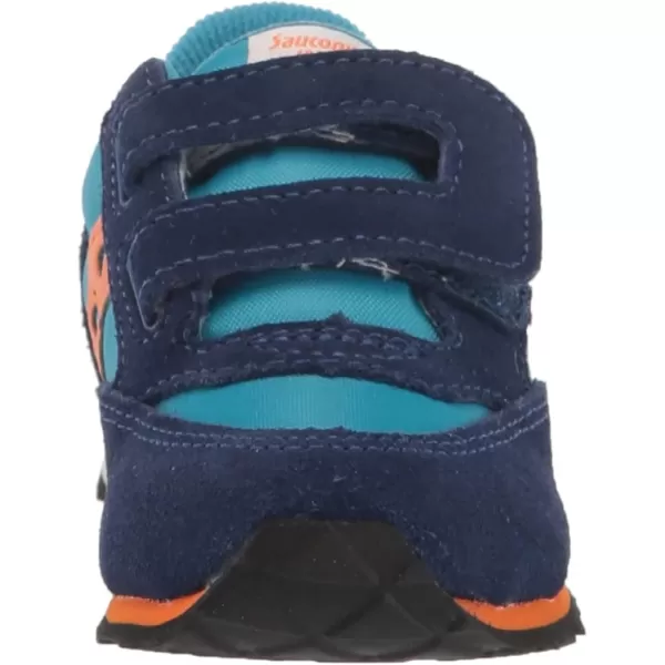 imageSaucony UnisexChild Baby Jazz Hook amp Loop SneakerNavyTealOrange